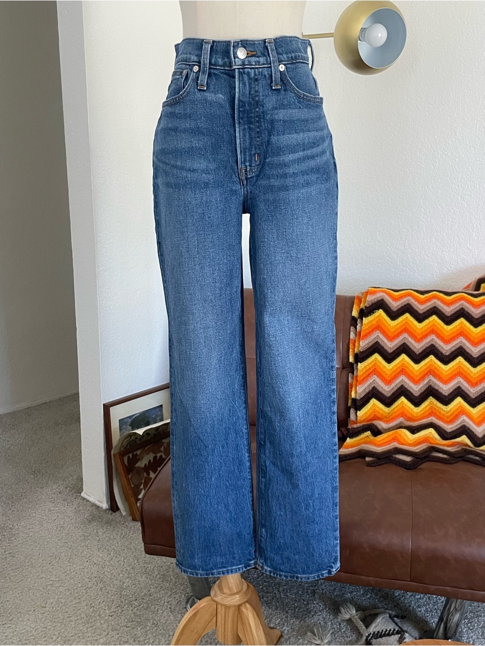 Madewell The Perfect Vintage Straight Jean Mayfield Wash Straight Jeans - Picture 3 of 14